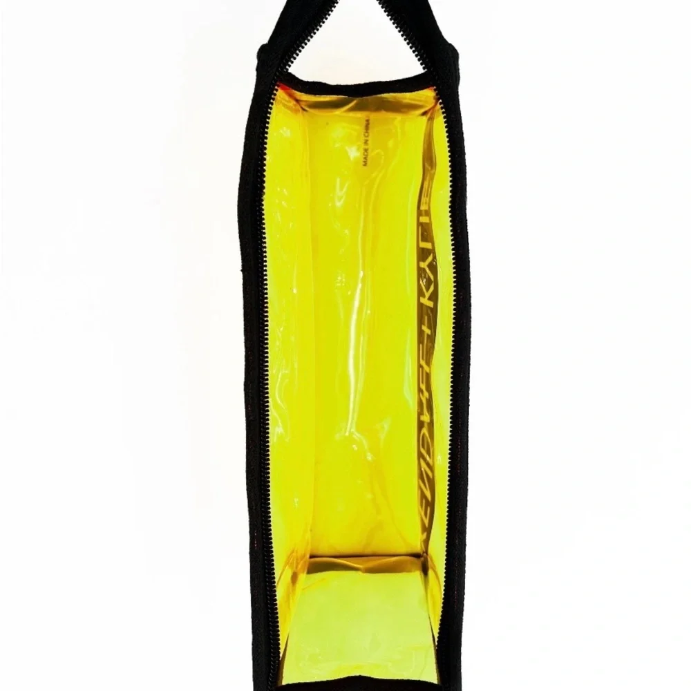 Kendall + Kylie Neon Yellow Transparent Bag NWOT